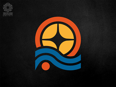 Sunny Beach Logo beach branding logo logotype sea summer sun sunny travel vacation
