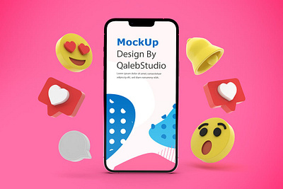 iPhone 13 Social Media Mockups abstract apple clean device display facebook icon instagram iphone iphone 13 iphone 13 pro mac mockup phone phone mockup realistic smartphone social media ui youtube