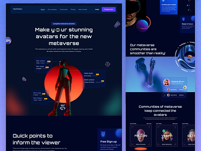 Metaverse website design crypto landing page landing page design meta metaverse metaverse website metaverse website design modern design nft app nft design nft website product design product website ui design uiux vr vr app web design