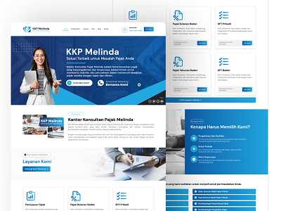 KKP Melinda - Taxation Consultant Website branding design graphic design logo ui ux