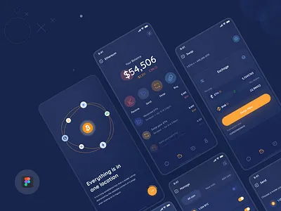 Crypto Wallet App 2022 admin app app design bitcoin crypto crypto app crypto wallet design dribbble best shot illustration trendy design ui ui design uiux design ux ux design wallet wallet apps web design