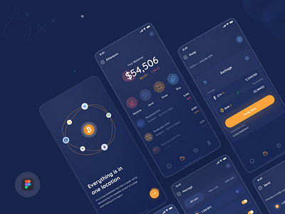 Crypto Wallet App 2022 admin app app design bitcoin crypto crypto app crypto wallet design dribbble best shot illustration trendy design ui ui design uiux design ux ux design wallet wallet apps web design