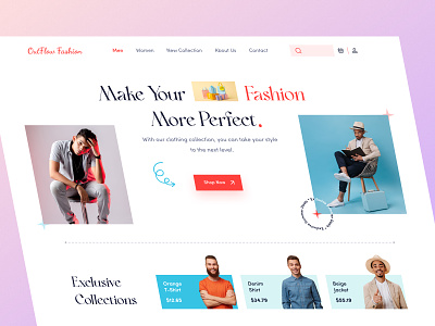 Outflow Fashion E-Commerce Website apparel clothing clothing brand creative design ecommerce figma homepage landing page mockup online store outfit streetwear summer trend typography uiux visual design web design web template website design