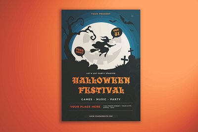 Halloween Festival Flyer catalog clean flyer flyer poster halloween halloween flyer halloween party flyer halloween poster halloween template horror magazine movie october party poster print printable pumpkin template thriller