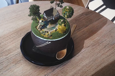 WA Cafe AR Experience ar architecturevisualization archiviz cafe cake rendering tea vfx