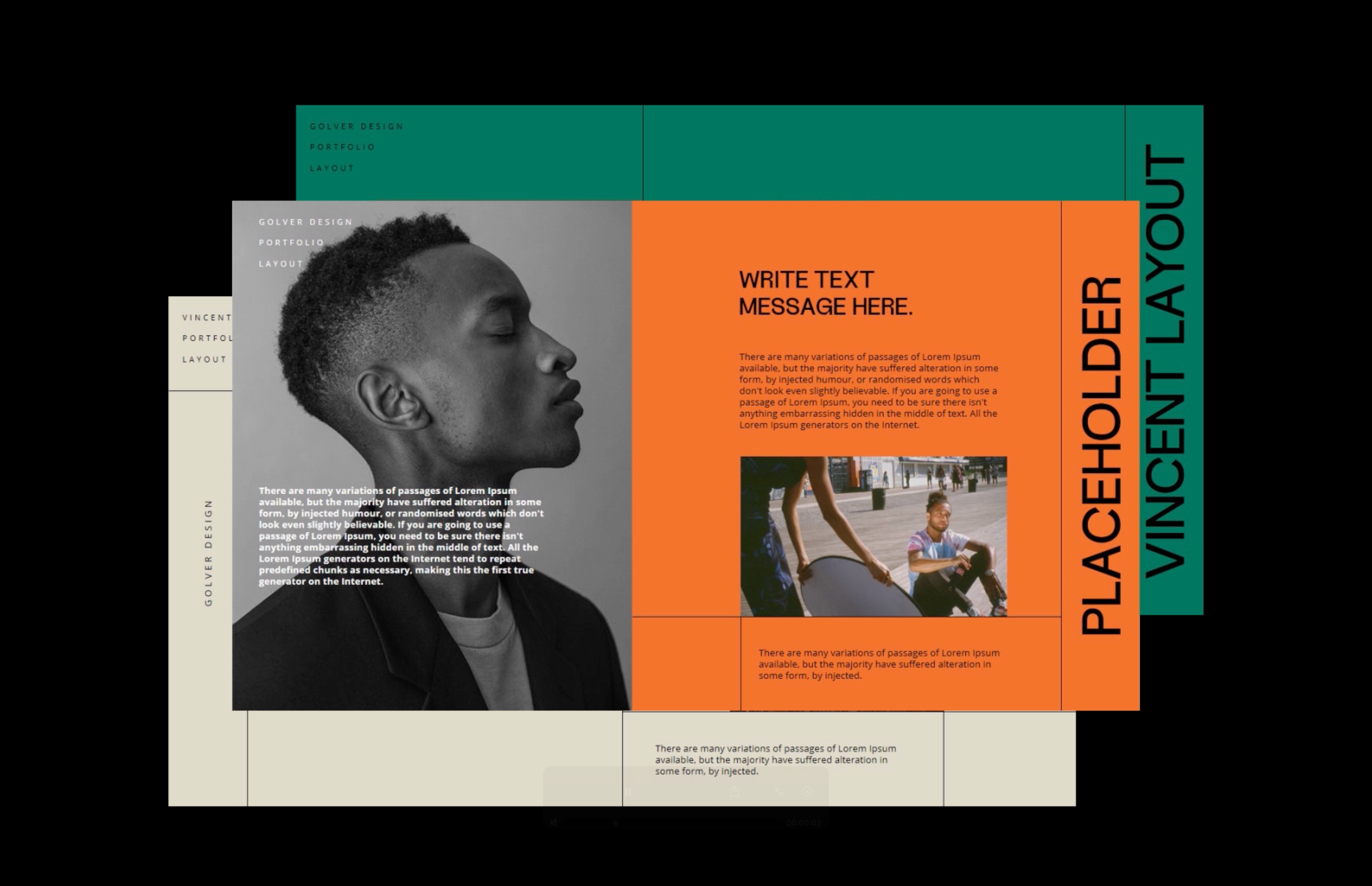 Vincent Retro Presentation Layout branding clean creavora design graphic design grid layout minimal powerpoint presentation retro template templates ui website whitespace