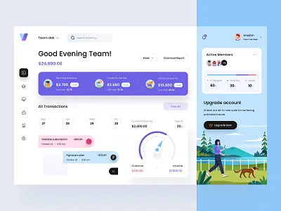 Company Cash Dashboard application balance calendar cash company credit dashboard debit desktop icon illustration landscape management monitoring product design settings statistics transaction upgrade web app