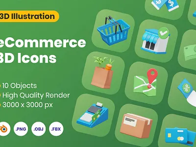 eCommerce 3D Icon Illustration 3d 3d animation 3d art 3d illustration animation app branding concept design ecommerce graphic design illustration logo motion graphics page ui web web design web development website
