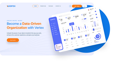 Vertex Data Driven data design template ui ux web