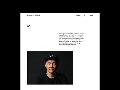 Portfolio website minimal portfolio ui ux web webdesign website