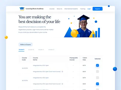Landing page design edtech lander landing page landingpagedesign school school dashboard uidesign uxdesign webdesign webpage website