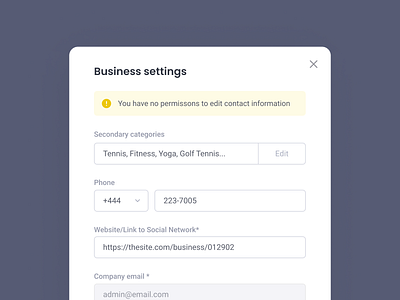 Settings modal app clean components design design system form input interface design lightbox minimal modal overlay popover product design saas settings settings modal simple ui ux