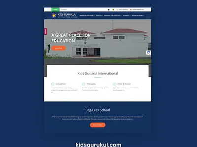 Website for kids gurukul css website design website redesign wordpress