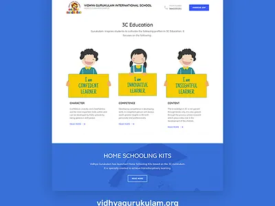 WordPress website for Vidhya Gurukulam css website design website redesign wordpress