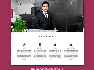WordPress website for The Crescent School css website design website redesign wordpress
