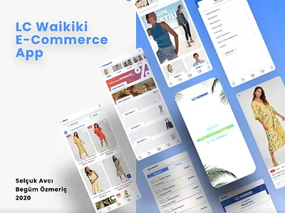 LC Waikiki E-Commerce App Design adobe xd app design app ui ecommerce app interaction design micro interaction mobil app ui ux