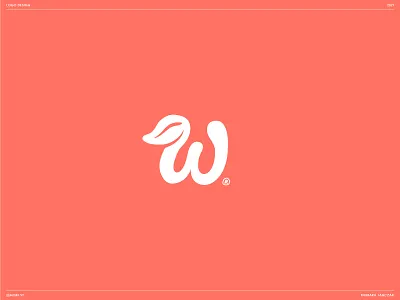 Wilma logo design brand branding capital w food leaf logo logotype plant w