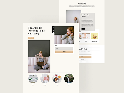 Blogger - Sneak Peek blog design blog posts blogger blogging divi fashion illustration influencer ishtiaqkhanparag landing page lifestyle magazine product design social media template typography ui ux web design website