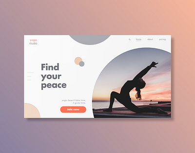 yoga studio web design landing page figma home page landing page landing page design minimalist design minimalist web design modern design ui web design web designers web designing