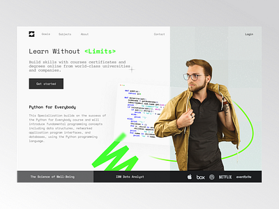 Learning Webconcept adobe xd course figma illustration learning minimalistic modern design python ui design uiux