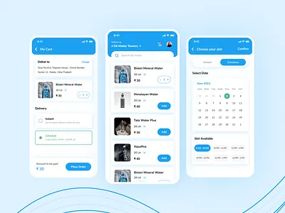Water Delivery App app design ui uiuxdesign uxdesign