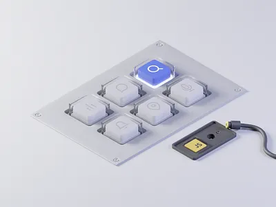 Search Always ON 3d algolia b3d blender blender3d design illustration isometric jamstack javascript search