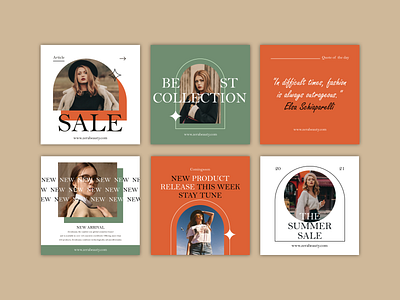 AURA - Brand Instagram Template layout ui ux