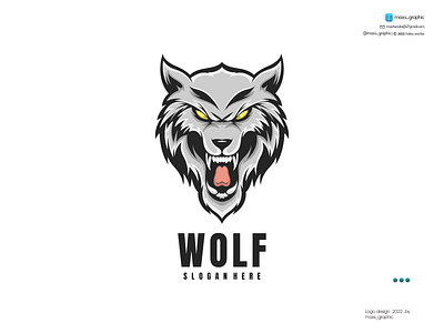 Wolf Mascot Logo branding design icon illustration logo logo design logotype vector