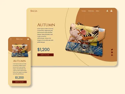 E-commerce 012 daily ui daily ui 012 dailyui desktop e commerce purse shopping ui ux ux designer