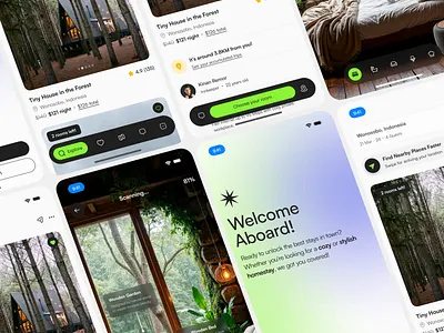 Homestay Booking App UI Design 3d ai website design airbnb booking app branding landing page mobile design travel app travel app ui ui ui design mobile web3 design