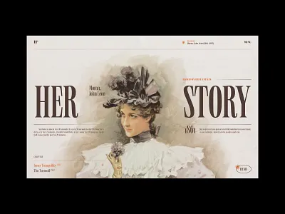 Herstory – a Historical Storytelling Web Concept aesthetics art direction creative creative direction design designer digital design inspiration interface layout minimal storytelling typography ui user interface ux visual art visual design visual identity web design
