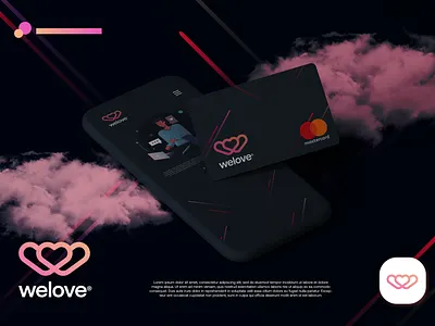 Welove branding design gradient illustration logo logo design logodesign modern technology ui