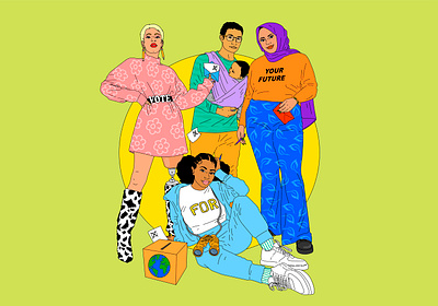 German Elections 2021 adobe colorful contemporaryart editorial editorial illustration elections fashionillustration illustration illustrator popart vote vote2021