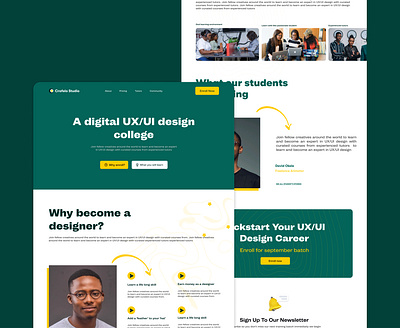 Design Academy - Landing page academy design figma landing landingpage ui ux web