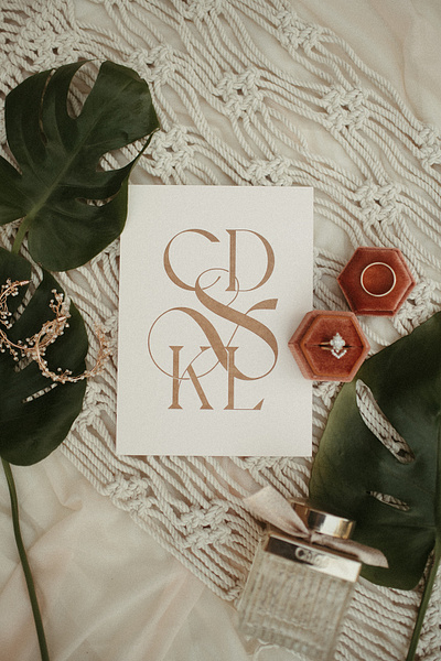 Wedding Details - II gold letterpress married monogram stationary type typography wedding wedding stationary