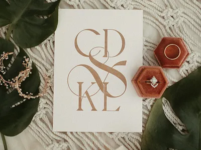 Wedding Details - II gold letterpress married monogram stationary type typography wedding wedding stationary