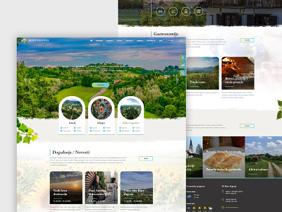 Pearl of Zagorje - Tuhelj, Klanjec, Veliko Trgovisce branding countryside croatia design graphic design logo rustic tourism ui ux web design web development website