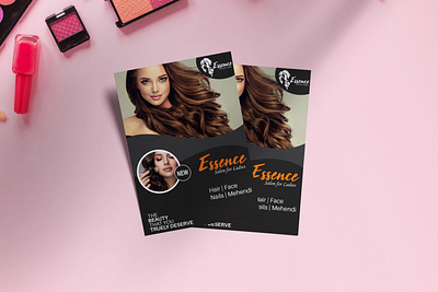 Flyer Design For Essence Saloon 3d animation banner branding brochure broser design flyer design food food products graphic design graphic designing hoarding design illustration logo motion graphics ui