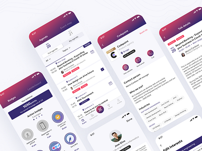 START POINT Summit - Employment event App conference app employment employment app product design ui ux
