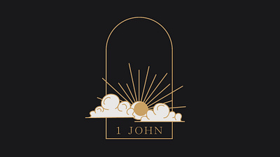 1 John Sermon Series 1 john arch art church clouds darkness design first john graphic design illustration jesus light moon sermon sermon series sun vector