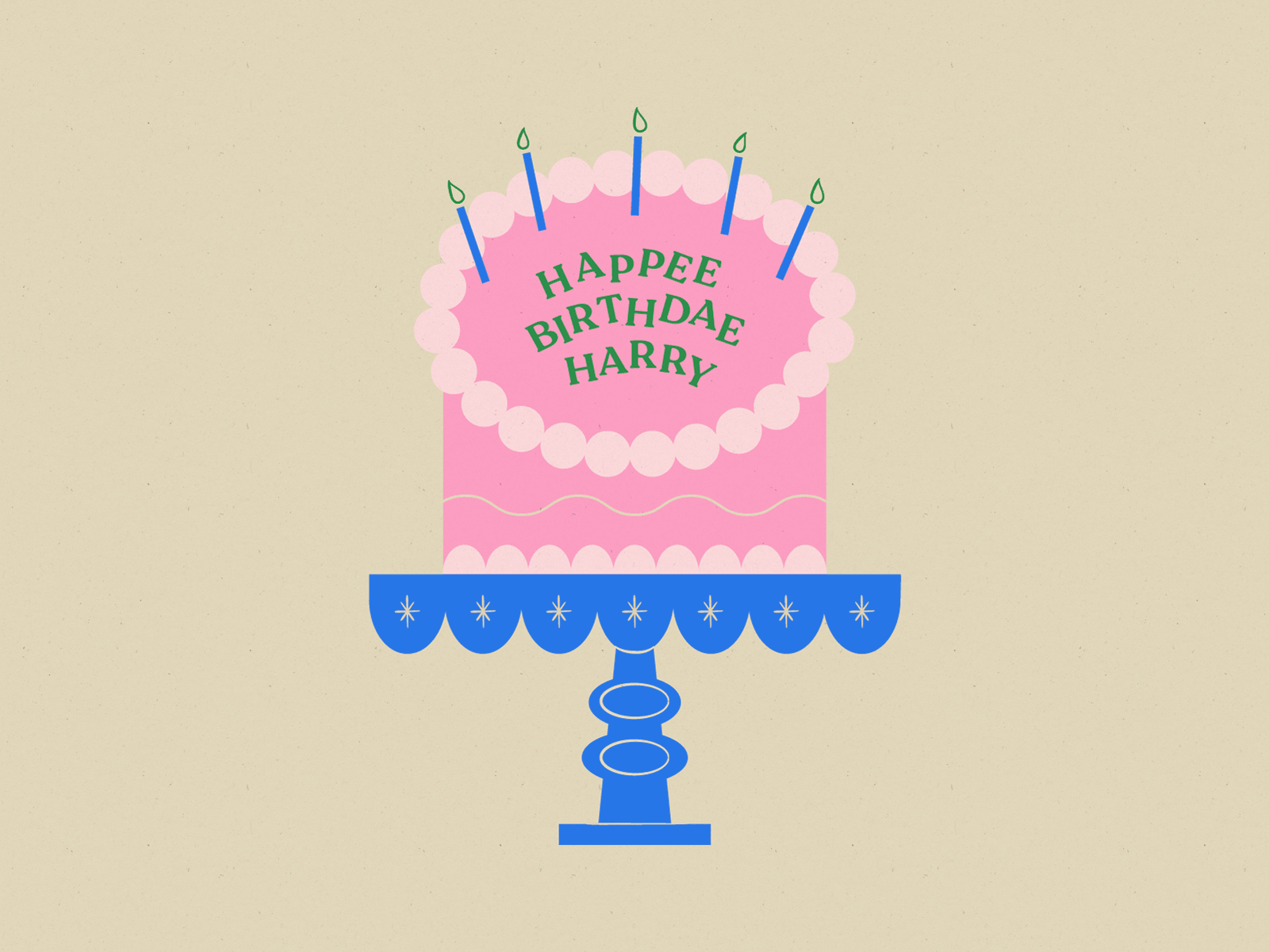 Inktober 07 / Cake animation birthday cake cake stand candles dessert endicottsteaparty21 harry potter illustration inktober vectober