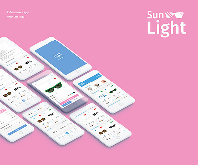 Sun Light e commerce graphic design uiux website