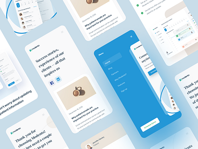 Patient communication platform mobile adaptation adaptive design awards blog dental clinik dentists healthcare homepage medicine mentalstack mobile mobile menu product design promotion website uiux website