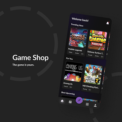 Game shop #1 android application dark design game gameshop illustration inspiration iphone shop ui uidesign ux uxdesign