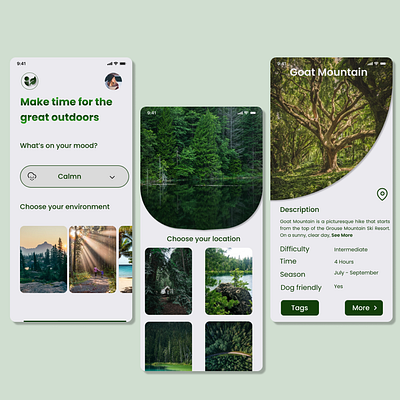 Camping App Design camping design figma logo mobileapp ui