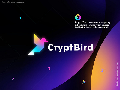 crypto bird logo design - unused a b c d e f g h i j k l m n abstract bird branding branding agency crypto cryptocurrency design ecommerce finance identity illustration logo logo design logo designer logo redesign o p q r s t u v w x y z a ui vector visual identity