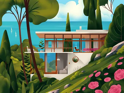 🏞 architecture art flower illustration nature sajid