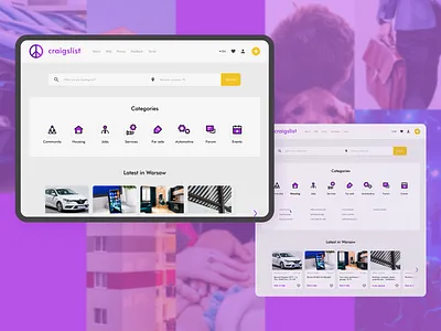 Craigslist redesign design figma redesign ui ux webdesign