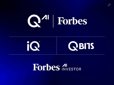 Forbes AI Investor branding design fintech identity logo ui ux website wordmark