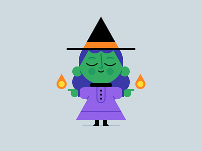 Lil' Witch character design fall halloween holiday illustration october spooktober